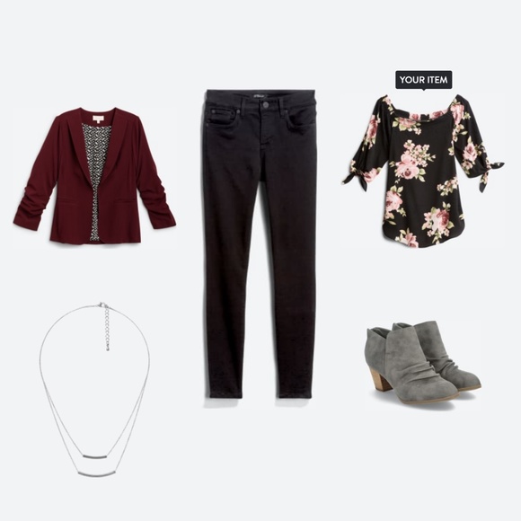 STATUS - Grassley Off-The-Shoulder Floral Blouse (NWT) (StitchFix) - Picture 2 of 2